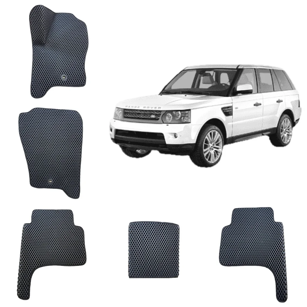 Синий 3d Автомобильные EVA коврики RANGE ROVER SPORT 1 / ЛЭНД РОВЕР РЕНДЖ РОВЕР СПОРТ 1