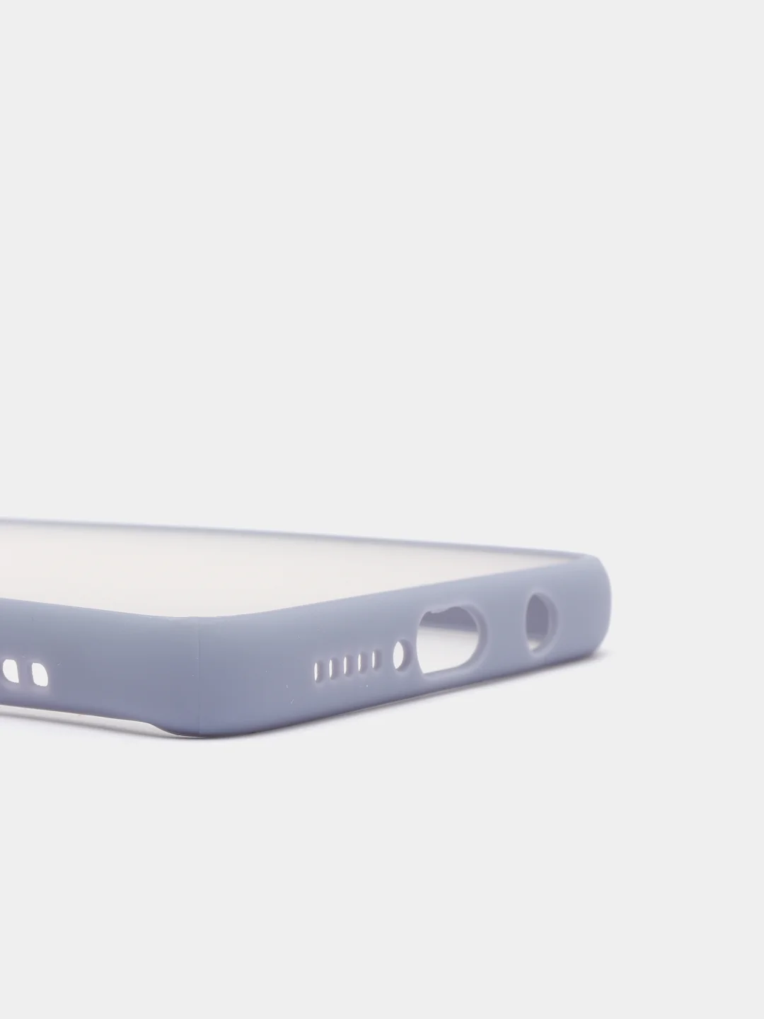 Синий меланж чехол Xiaomi Redmi Note 8 Pro пластиковый матовый с цветными кнопками (Редми Нот 8 Про)