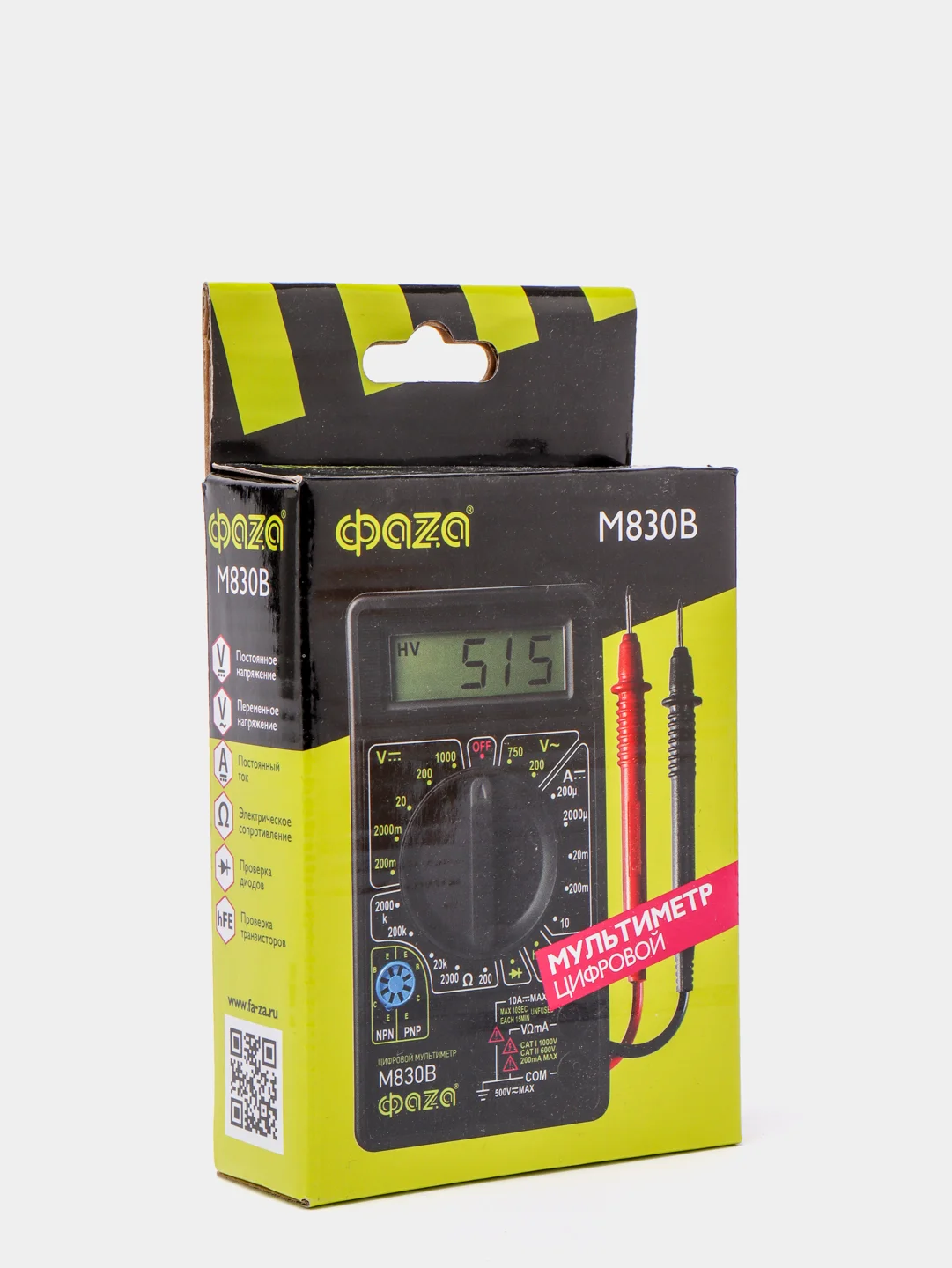 Мультиметр цифровой ФАZА M830B