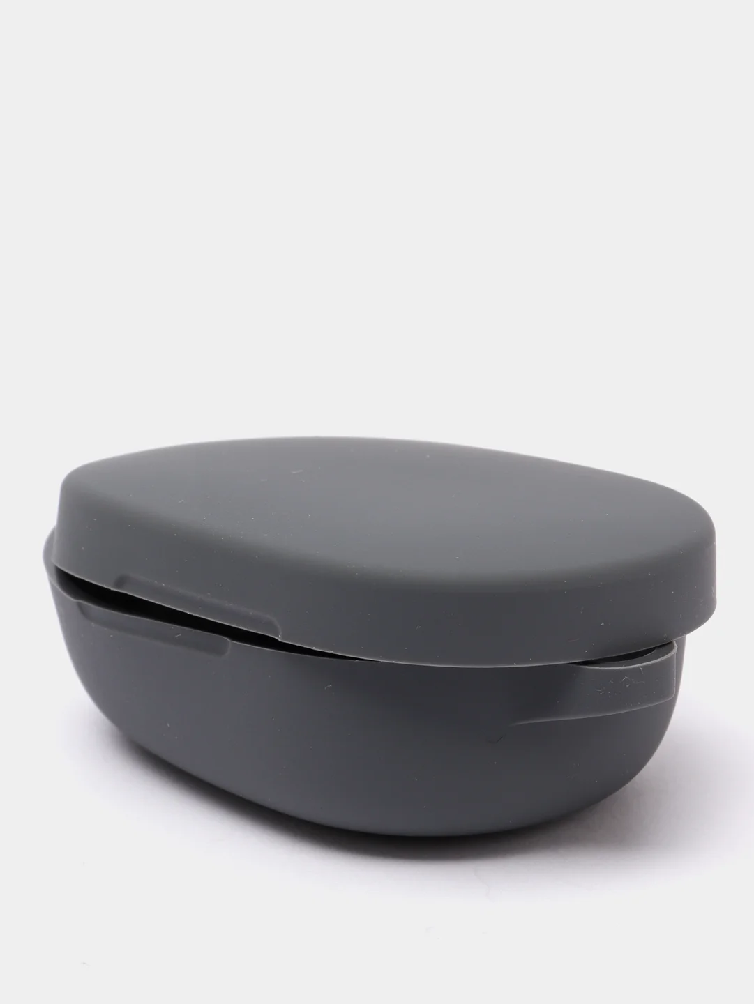 Серый чехол с карабином для Xiaomi Redmi Airdots / Airdots S / Airdots 2 аирдотс наушников