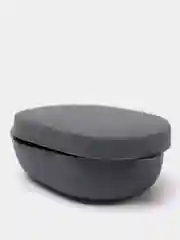 Серый чехол с карабином для Xiaomi Redmi Airdots / Airdots S / Airdots 2 аирдотс наушников