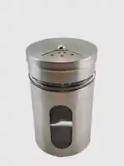 Солонка/емкость для специй из нержавеющей стали и стекла,для соли,перца,специй