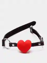 Силиконовый кляп для интимных игр БДСМ в форме сердца