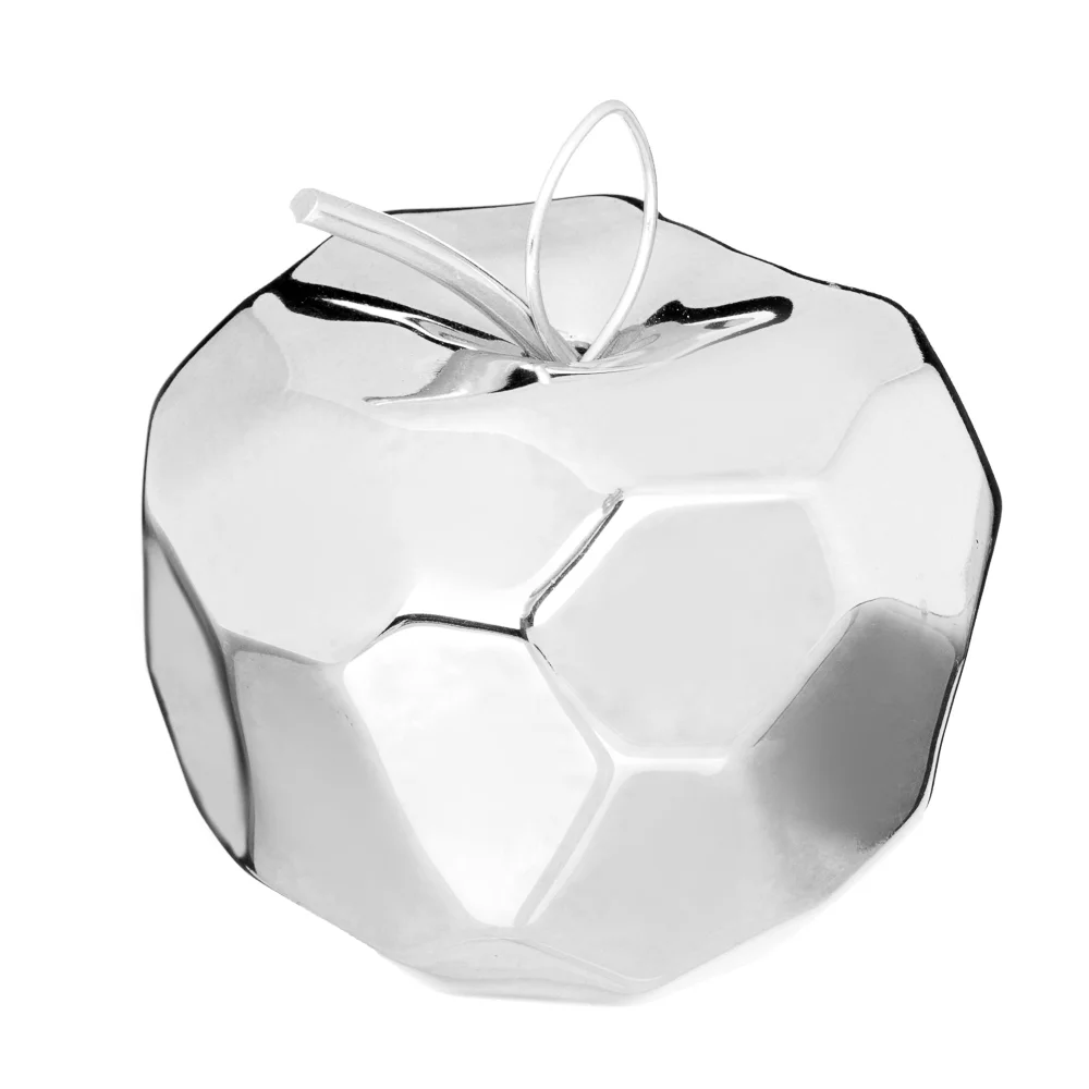 Серебряный фигурка "Яблоко", керамика, 9,5 х 9,5 х 11 см, 2 цвета