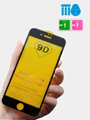 Защитное стекло для iPhone, Айфон 6s, 7, 8 Plus, SE, X, XS, XR, 11 Pro Max, 12 Mini, 9D