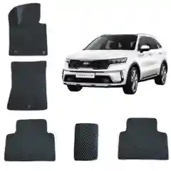 3D Автомобильные EVA коврики для KIA SORENTO 4 / КИА СОРЕНТО 4 поколения