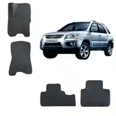 3D Автомобильные EVA коврики для KIA SPORTAGE 2 / КИА СПОРТЕЙДЖ 2 поколение