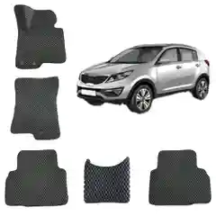 Коврики автомобильные EVA для KIA SPORTAGE 3 / КИА СПОРТЕЙДЖ 3 поколение