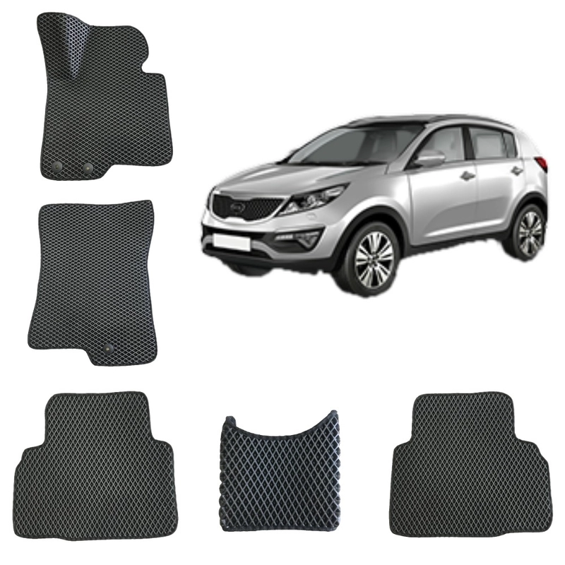 Коврики автомобильные EVA для KIA SPORTAGE 3 / КИА СПОРТЕЙДЖ 3 поколение