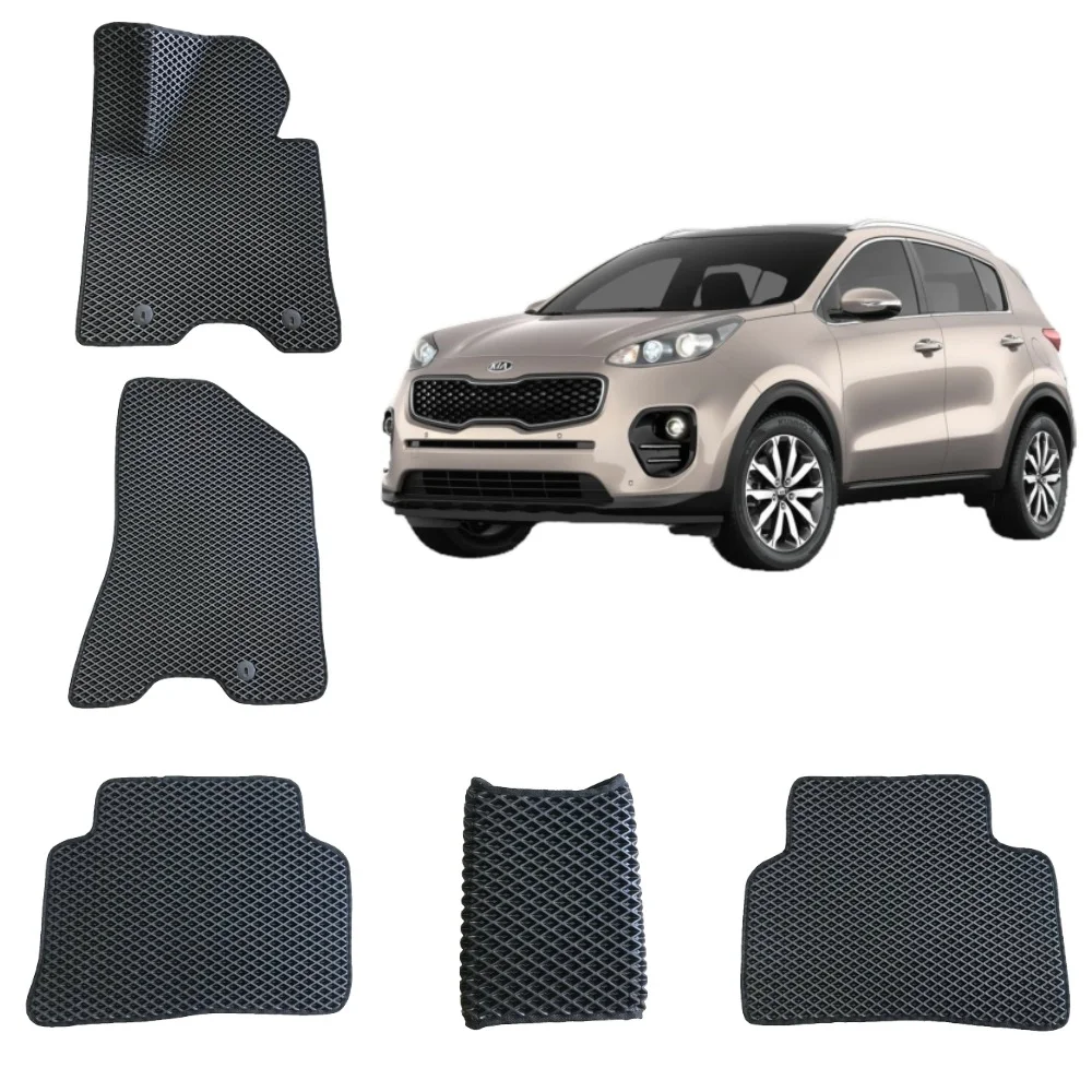 3D Автомобильные EVA коврики для KIA SPORTAGE 4 / КИА СПОРТЕЙДЖ 4 поколение