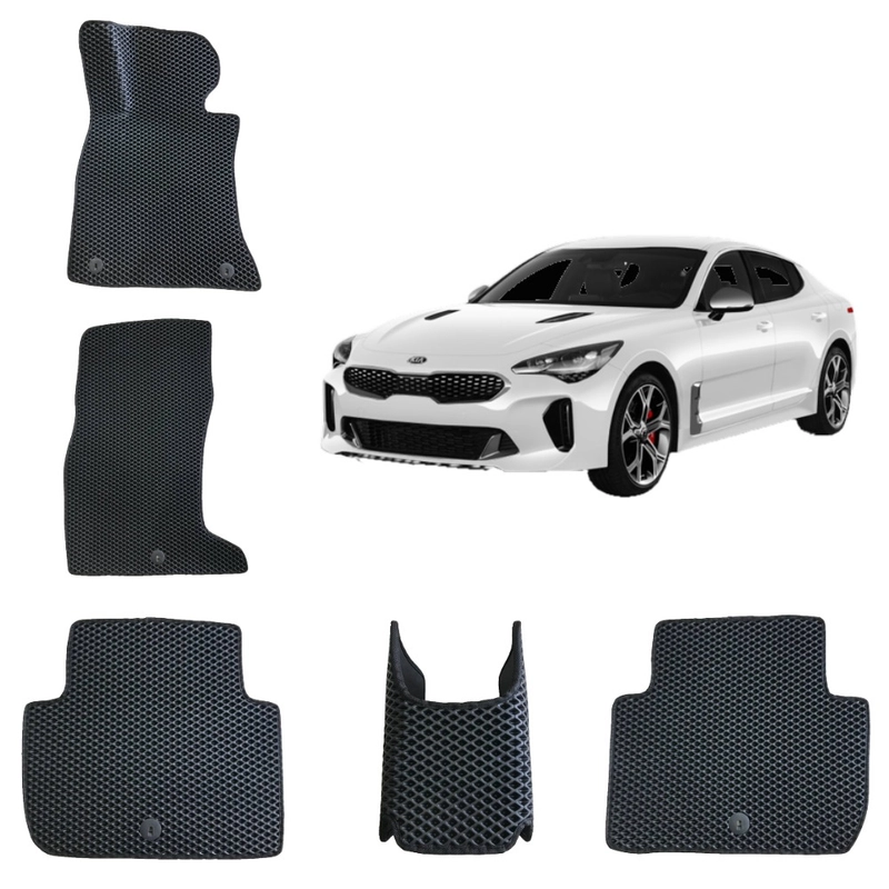 Автомобильные EVA-коврики 3D для KIA STINGER / КИА СТИНГЕР