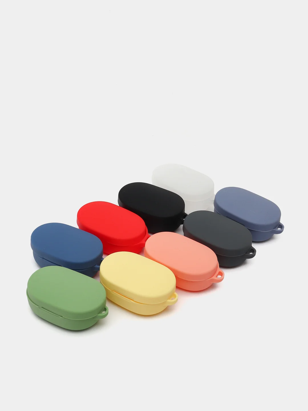 Прозрачный чехол с карабином для Xiaomi Redmi Airdots / Airdots S / Airdots 2 аирдотс наушников