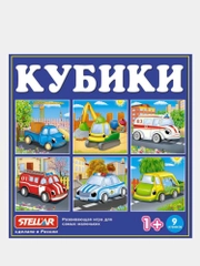 Кубики с картинками, 9 штук