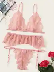 Кораллово-розовый комплект белья/женское белье/женское нижнее белье/подарок/набор белья/нижнее белье
