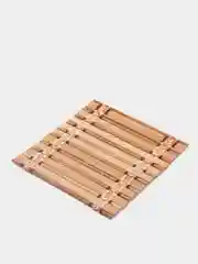 Тёмно-коричневый комплект (набор) подставок под чашки, кружки 6 шт (10*10) из бамбука/подставок под горячее