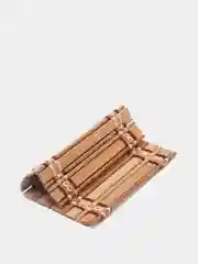 Тёмно-коричневый комплект (набор) подставок под чашки, кружки 6 шт (10*10) из бамбука/подставок под горячее