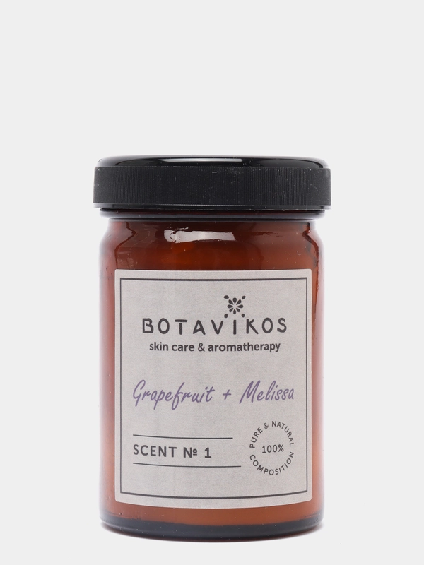 Аромасвеча Scent № 1  Грейпфрут + Мелисса 90 г, Botavikos