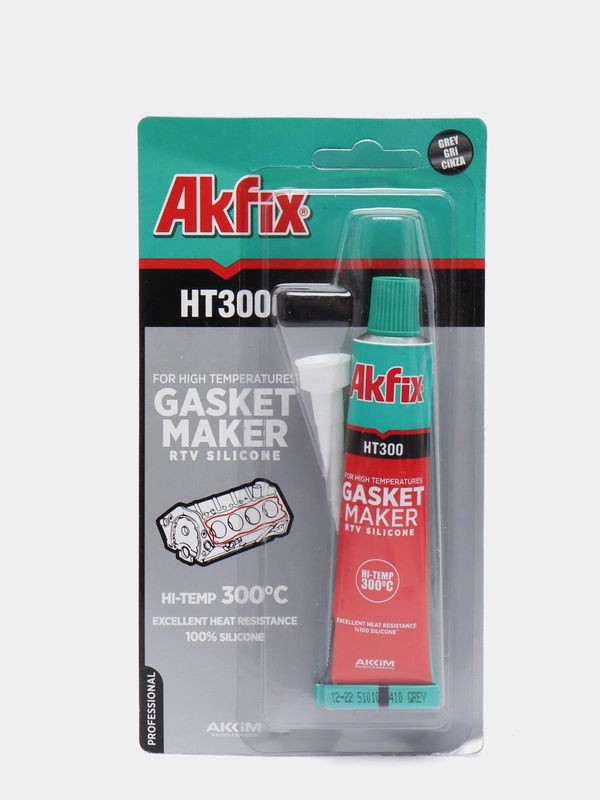 HT300 Термостойкий Силиконовый Герметик Akfix, 50 мл серый