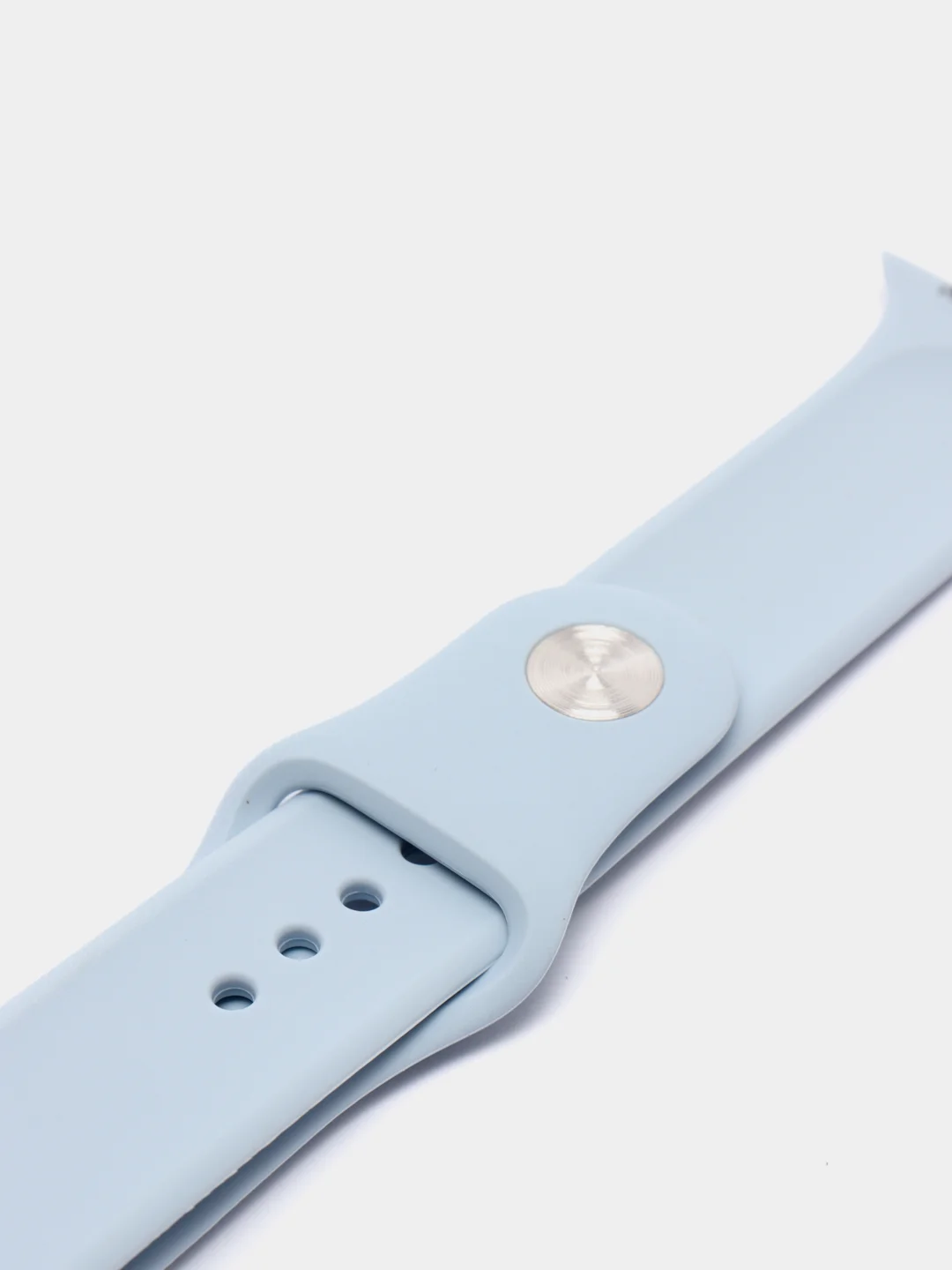 Небесно-голубой силиконовый ремешок для Apple Watch