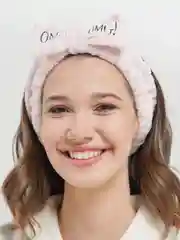 Бежевый повязка для волос OMG