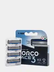 Кассеты для бритья Dorco Pace 3, 3 лезвия, 4 штуки