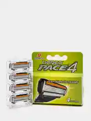 Кассеты для бритья DORCO, "Pace 4", 4 штуки