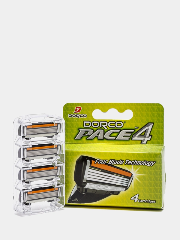 Кассеты для бритья DORCO, "Pace 4", 4 штуки