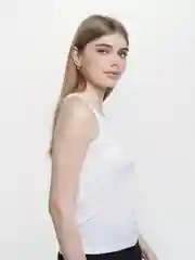 Белый майка женская нательная