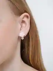Коралловый набор украшений для девочки, браслет, кольцо, клипсы