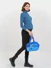 Сумка в роддом 32*23*17 синяя тонированная