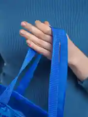 Сумка в роддом 32*23*17 синяя тонированная