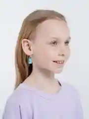 Серьги "Мармеладные мишки", голубые