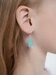 Серьги "Мармеладные мишки", голубые