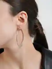 Бежевый серьги