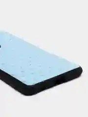Небесно-голубой чехол Xiaomi 11T, Xiaomi 11T Pro (Сяоми 11Т, 11Т Про) силиконовый под кожу со стразами