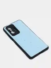 Небесно-голубой чехол Xiaomi 11T, Xiaomi 11T Pro (Сяоми 11Т, 11Т Про) силиконовый под кожу со стразами