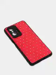 Красный чехол Xiaomi 11T, Xiaomi 11T Pro (Сяоми 11Т, 11Т Про) силиконовый под кожу со стразами
