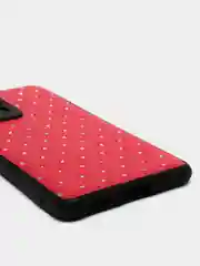 Красный чехол Xiaomi 11T, Xiaomi 11T Pro (Сяоми 11Т, 11Т Про) силиконовый под кожу со стразами