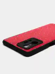 Красный чехол Xiaomi 11T, Xiaomi 11T Pro (Сяоми 11Т, 11Т Про) силиконовый под кожу со стразами