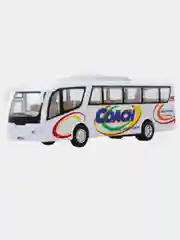 Белый машинка металлическая автобус Coach KS7101D /Kinsmart/