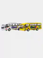 Белый машинка металлическая автобус Coach KS7101D /Kinsmart/