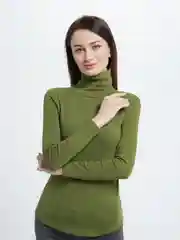 Багровый водолазка трикотажная