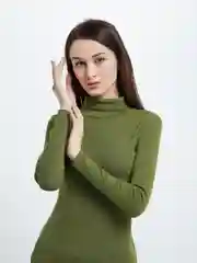 Багровый водолазка трикотажная