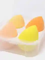 Желтый набор спонжей для макияжа, 4 штуки