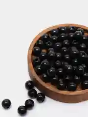 Черный бусины акриловые, 10 грамм