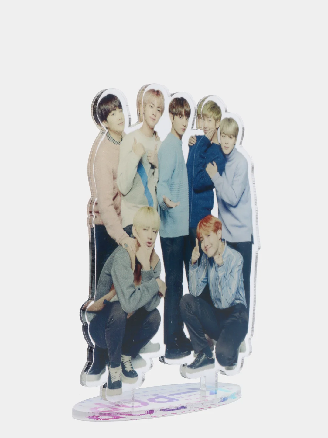 Голубой акриловая 2д фигурка по K-pop группе "BTS"
