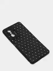 Черный чехол Xiaomi 11T, Xiaomi 11T Pro (Сяоми 11Т, 11Т Про) силиконовый под кожу со стразами