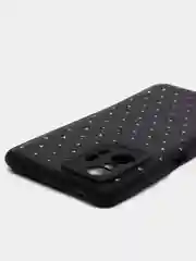 Черный чехол Xiaomi 11T, Xiaomi 11T Pro (Сяоми 11Т, 11Т Про) силиконовый под кожу со стразами
