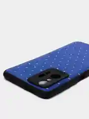 Синий чехол Xiaomi 11T, Xiaomi 11T Pro (Сяоми 11Т, 11Т Про) силиконовый под кожу со стразами