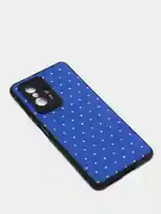 Синий чехол Xiaomi 11T, Xiaomi 11T Pro (Сяоми 11Т, 11Т Про) силиконовый под кожу со стразами